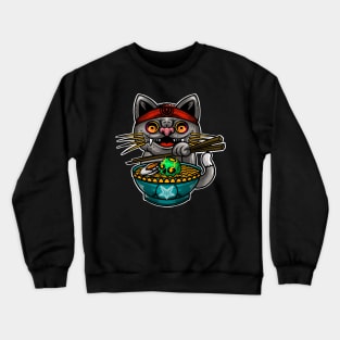 Cat ramen Crewneck Sweatshirt